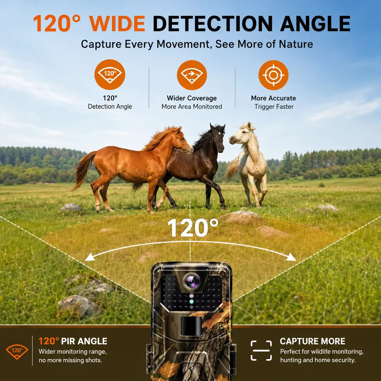 36MP 2.7K Trail Camera Wireless Night Vision Photo Trap 940nm Low Glow Infrared Hunting Cam HC900A for Wildlife Surveillance