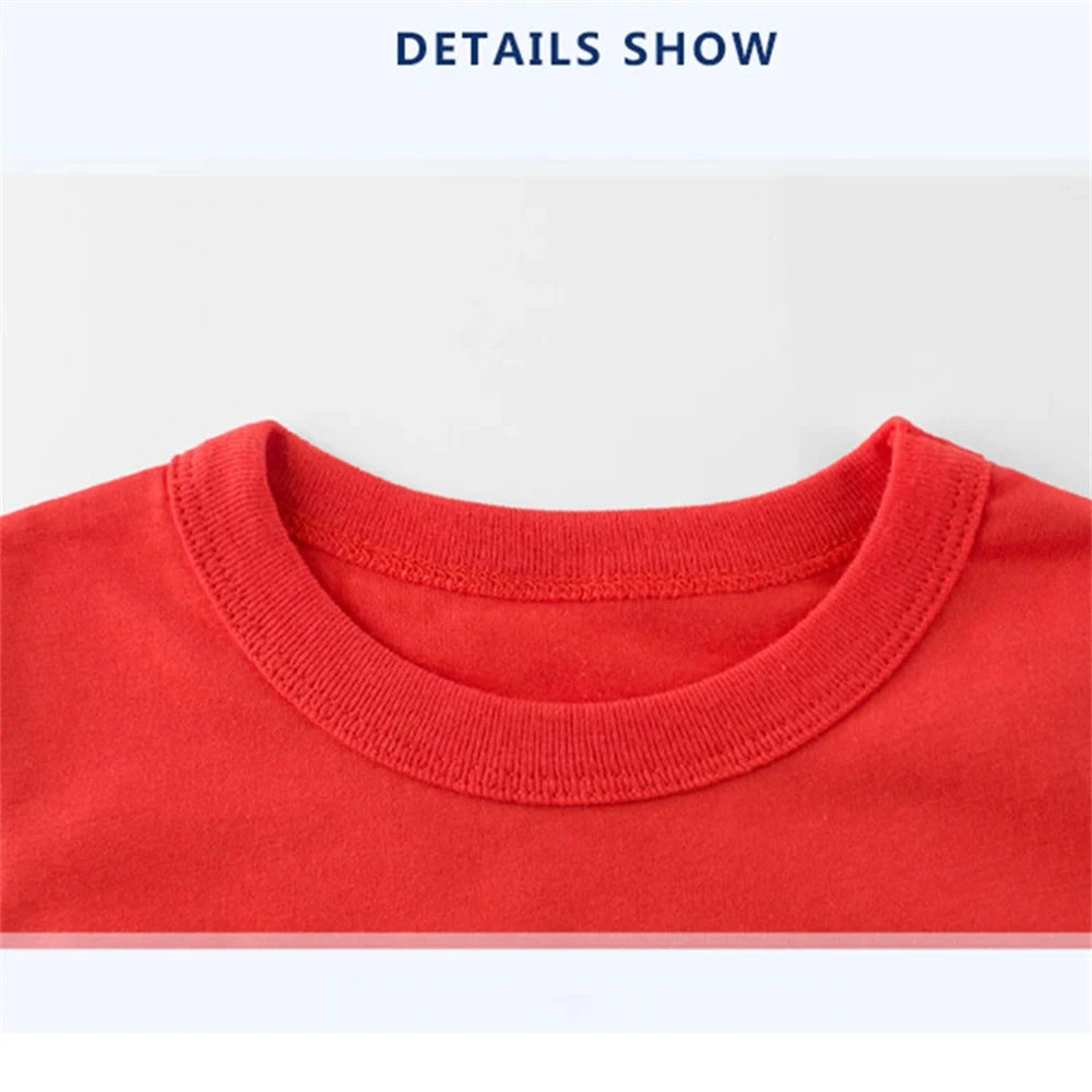 Children Clothes Brand Letters Print T-shirt 3-12Yrs Boys Girls Short-sleeved Top+Shorts Casual Fashion Sports Set Clothing