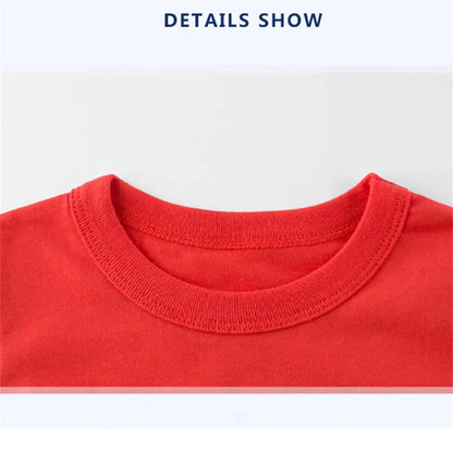 Children Clothes Brand Letters Print T-shirt 3-12Yrs Boys Girls Short-sleeved Top+Shorts Casual Fashion Sports Set Clothing