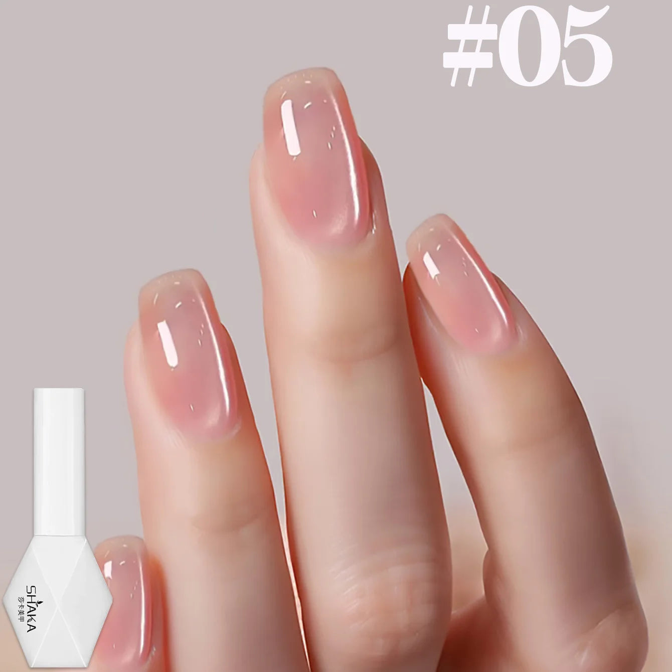 1-12pcs SHAKA Autumn Tanhua Cat Eye Pink Transparent Color Gel Nail Polish 2026 New Simple And Generous Halloween Nail Gel