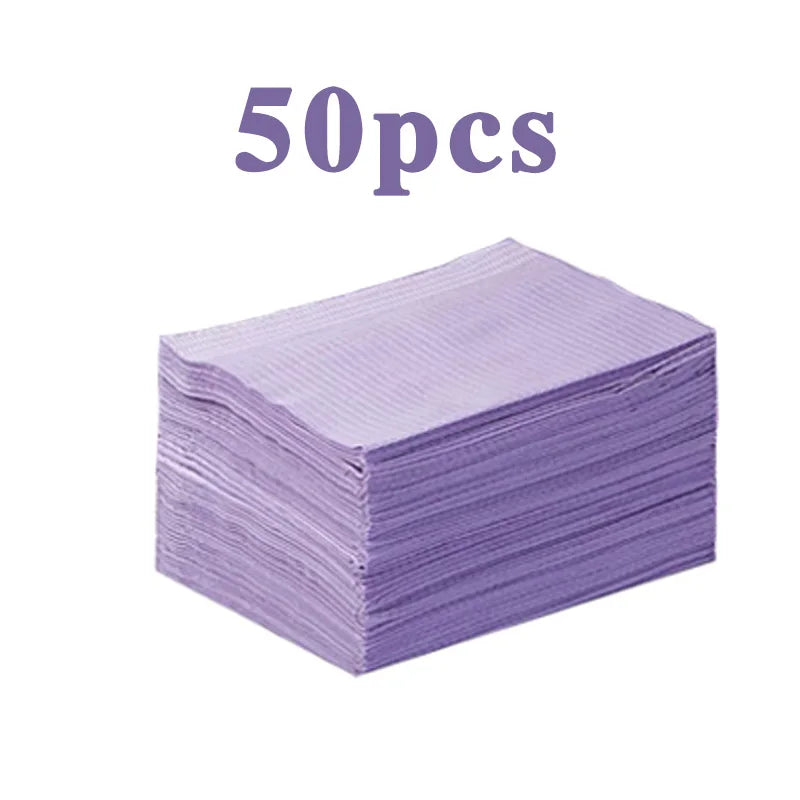 Disposable Dental Bibs 3 Ply Waterproof Tattoo Clean Pad Patient Napkins Table Covers for Piercing Nail Art Tattoo Accessories