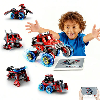Apitor Robot B 8-i-1 motoriserad byggsats – 240 delar