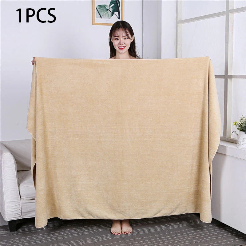 Beauty salon towels adult thickening large bath towels that soft absorb water do not shed hair multi-purpose micrmicrofiber towe