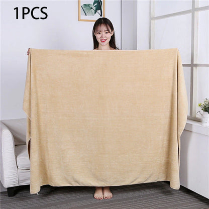 Beauty salon towels adult thickening large bath towels that soft absorb water do not shed hair multi-purpose micrmicrofiber towe