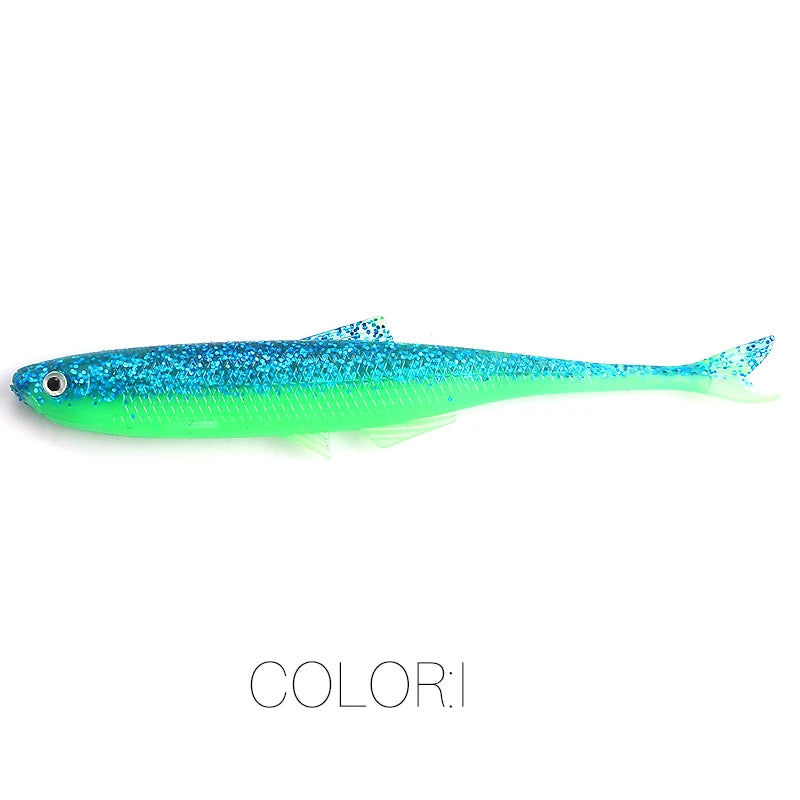 NEW Supercontinent leanness ShadTeez 60mm/80mm Perch Bass Artificia Pike Zander Predator Fishing 3d eyes Soft lure Fishing lures