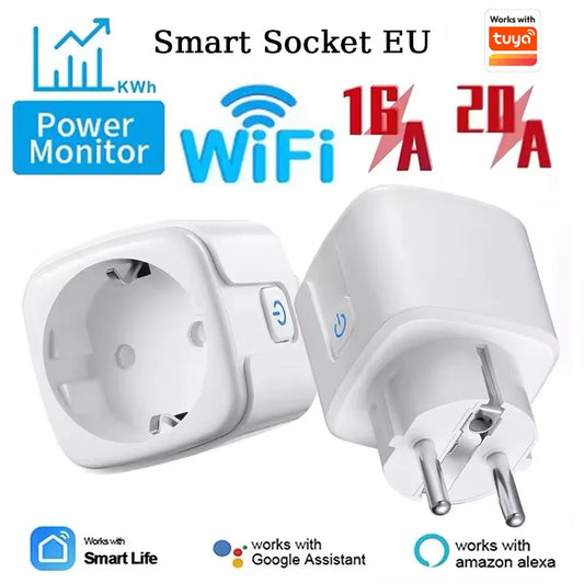 WiFi Smart Plug 16A/20A EU Smart Socket