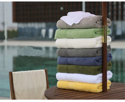 100% Pure Cotton Towel, High-Quality Bath Towel, 5-Star Hotel Thick Beach Towel, Softer 70x140cm Thick Bath Towel