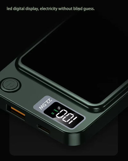 Lenovo New 500000mAh Magnetic Wireless Power Bank Super Fast Charging LED Display Digital for MagSafe For iPhone Huawei Xiaomi