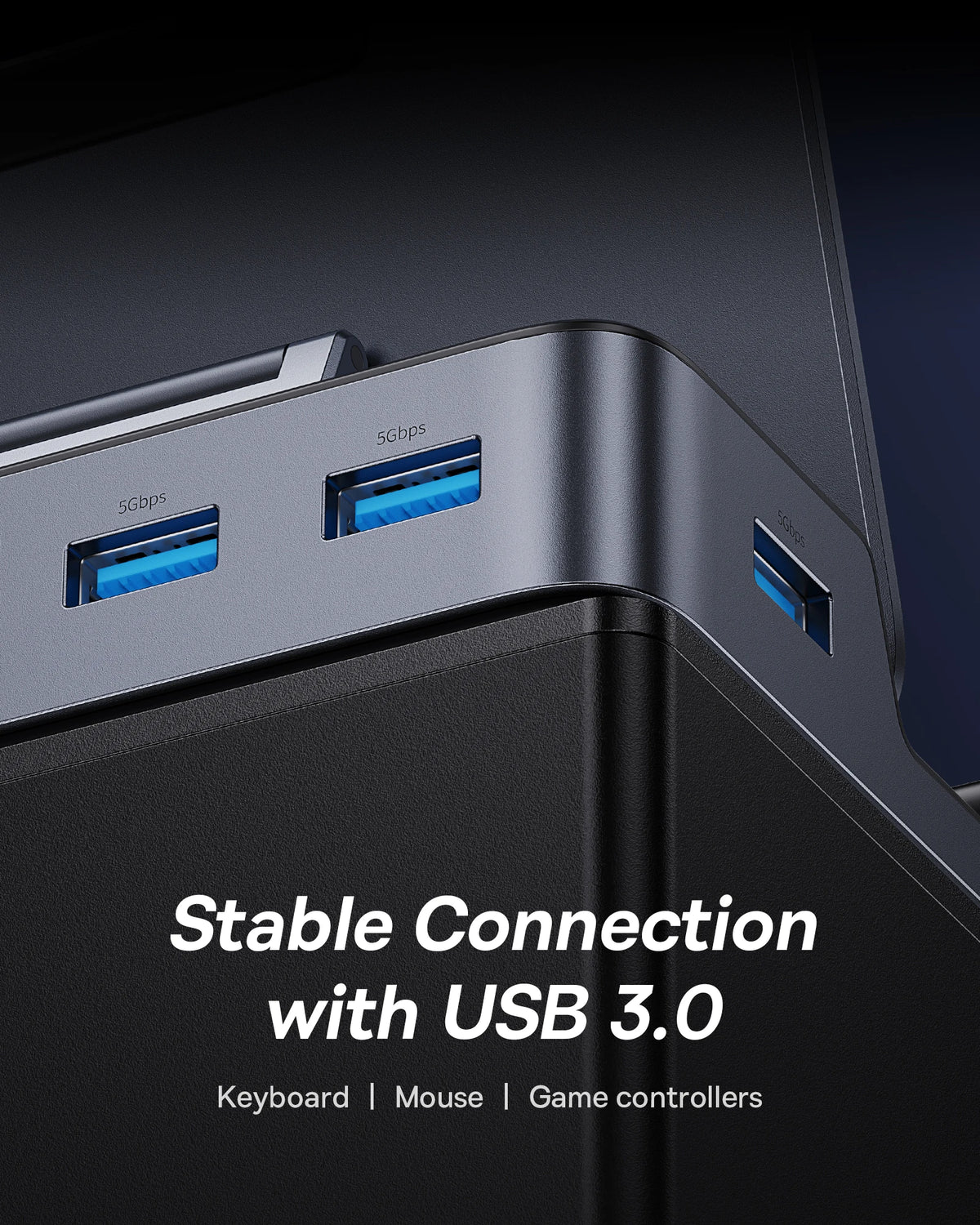 Baseus GamerX 6-port USB-C-docka – HDMI 4K 60 Hz och RJ45