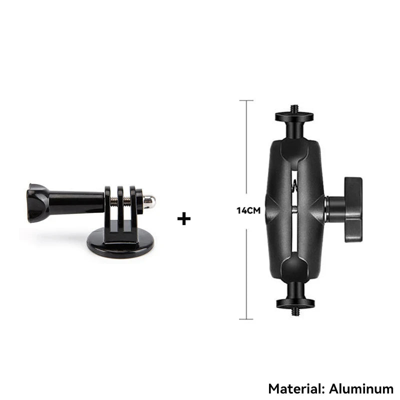 For Insta 360 X5 X4 X3 GO 3S Motorcycle Bicycle Clip Bracket for GoPro 13 12 11 DJI Action 6 Bike Selfie Stick Camera Accessory