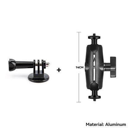 For Insta 360 X5 X4 X3 GO 3S Motorcycle Bicycle Clip Bracket for GoPro 13 12 11 DJI Action 6 Bike Selfie Stick Camera Accessory
