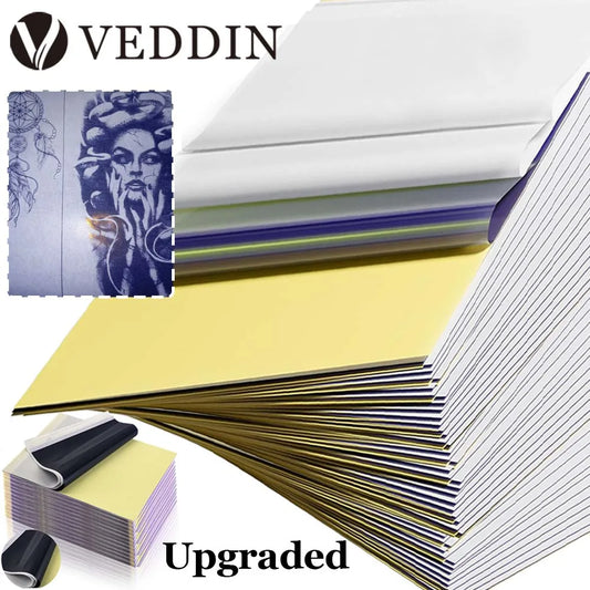 VEDDIN Tatueringstransferpapper A4 4-lager – Karbonstencil Termisk Kopiator & Frihand PMU & Tatuering 5–150-pack 2026