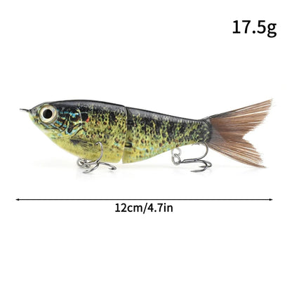 11.5cm 18.5g Balam Glide Bait Swimbait Joint Giant Pike Bass Fishing Lure Hard Bait Catfish Saltwater Lures Leurre De Pêche