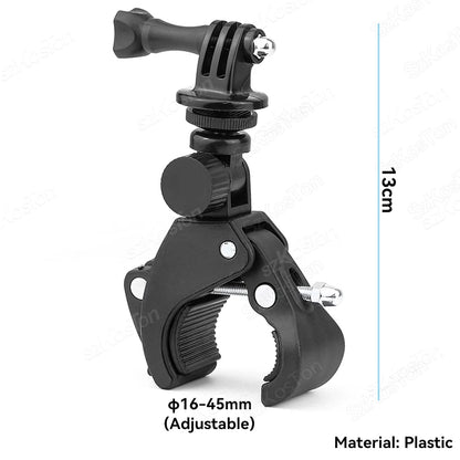 For Insta 360 X5 X4 X3 GO 3S Motorcycle Bicycle Clip Bracket for GoPro 13 12 11 DJI Action 6 Bike Selfie Stick Camera Accessory