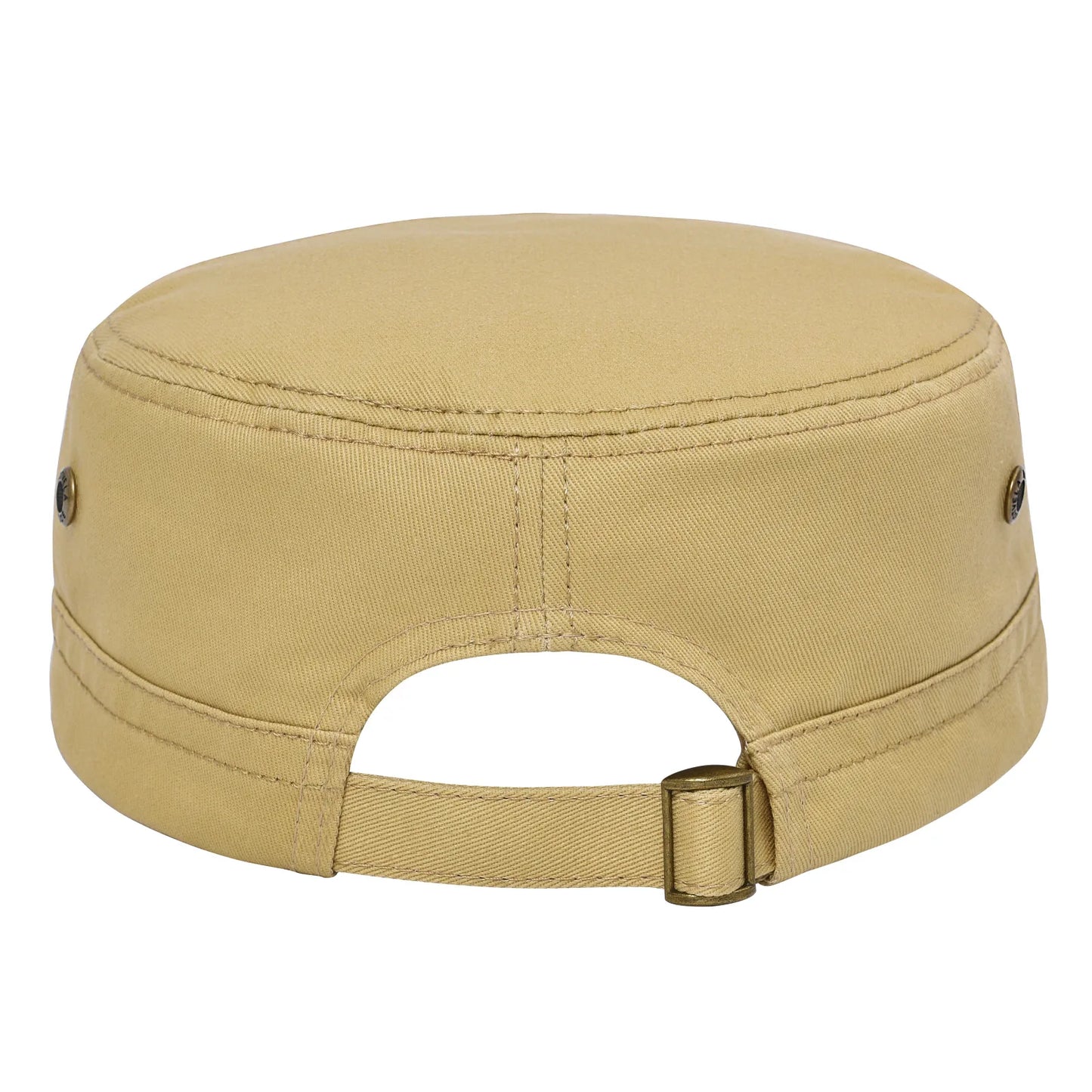 BOTVELA Men Women Cotton Twill Army Cap Adjustable Military Hat Vintage Flat Top Cap