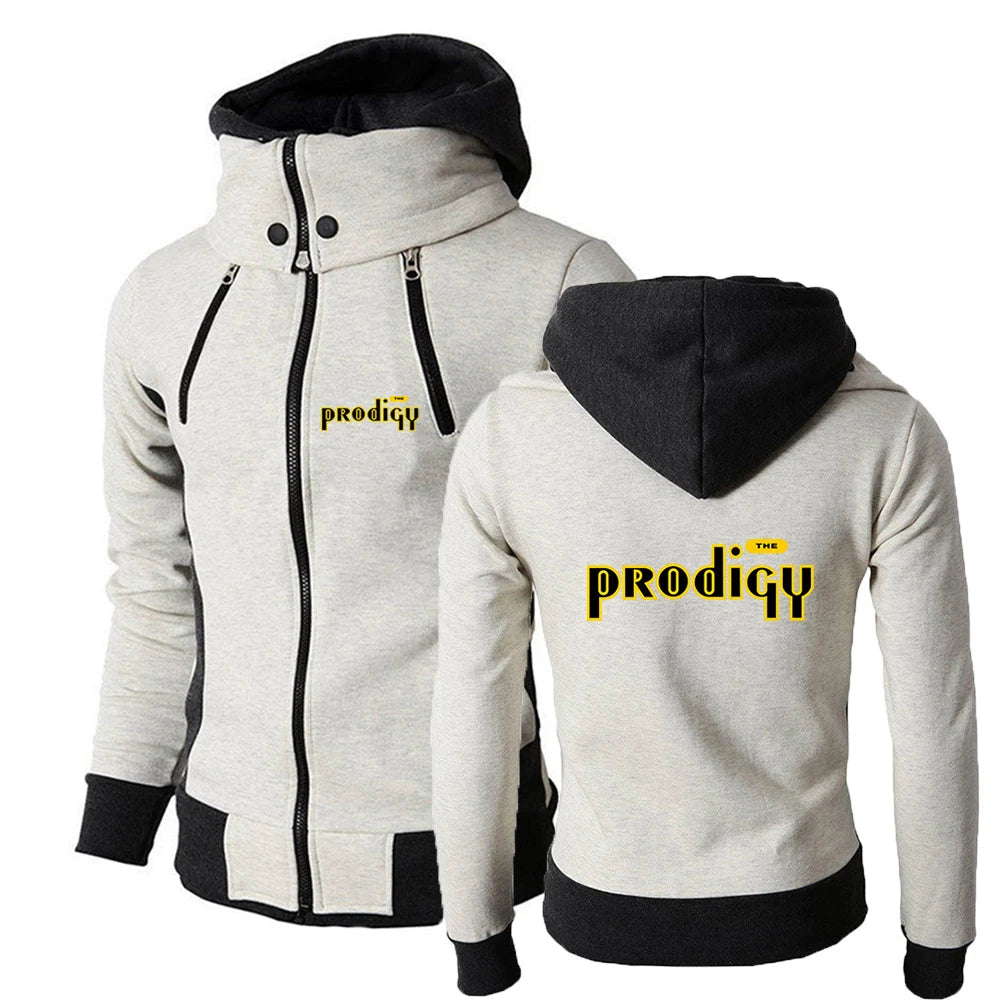 Hoodie-jacka med Dragkedja Herr – Tryckt Streetwear Vår/Höst, S–3XL