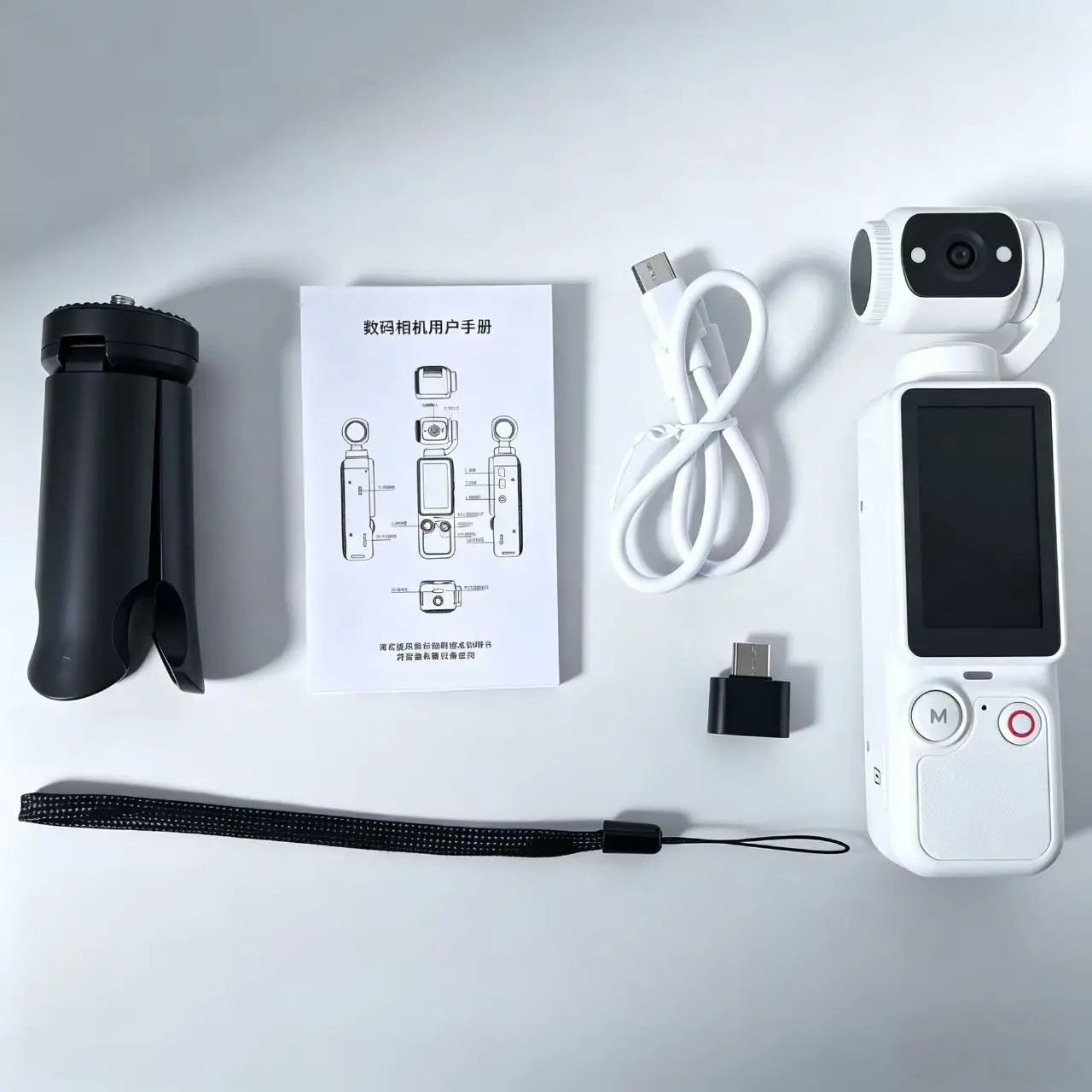 4K  Action Camera 180° Auto-rotate Len Pocket Camera 1.9" Touchscreen Zoom Sport Cam Portable Vlog Video Recorder Cycling