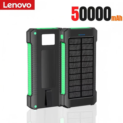 Lenovo 200000mah Solar Power Bank Portable Large Capacity Super Fast Charging Outdoor External Battery For iPhone Samsung Huawei