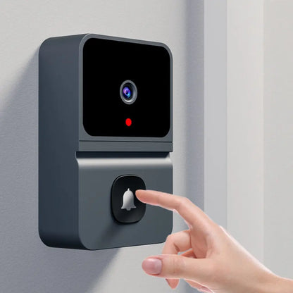 Trådlös WiFi Dörrklocka med HD-kamera – Nattseende, Röstförvrängning, 365 Dagars Batteri, Molnlagring