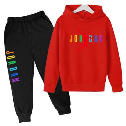 2-13 Years Boys Girls Simple Outfits Children Clothes Autumn Spring 2pcs Hoodie+Pants Letter Print Tracksuits  Kids Casual  Sets