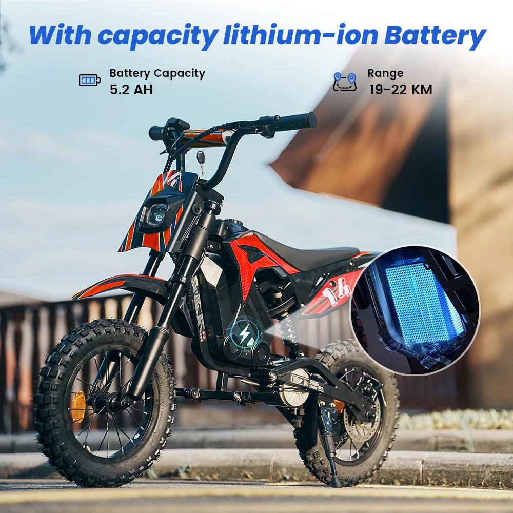 Elektrisk motorcykel-leksak för barn A14 36V 5,2Ah batteri