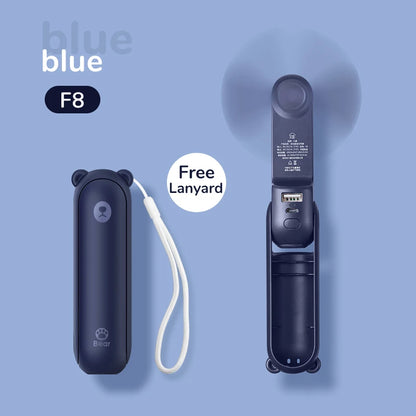 JISULIFE Handhållen Fläkt 3-i-1 – Ficklampa & Powerbank, F8 (2000mAh) / F8X (4500mAh), 7 Färger