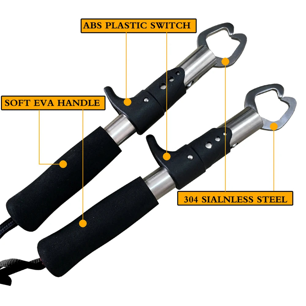 Stainless Steel 21/17cm Lure Pliers Fish Controller Set Multi-functional Spinning/Casting Fish Lip Grabber Fishing  Equipment