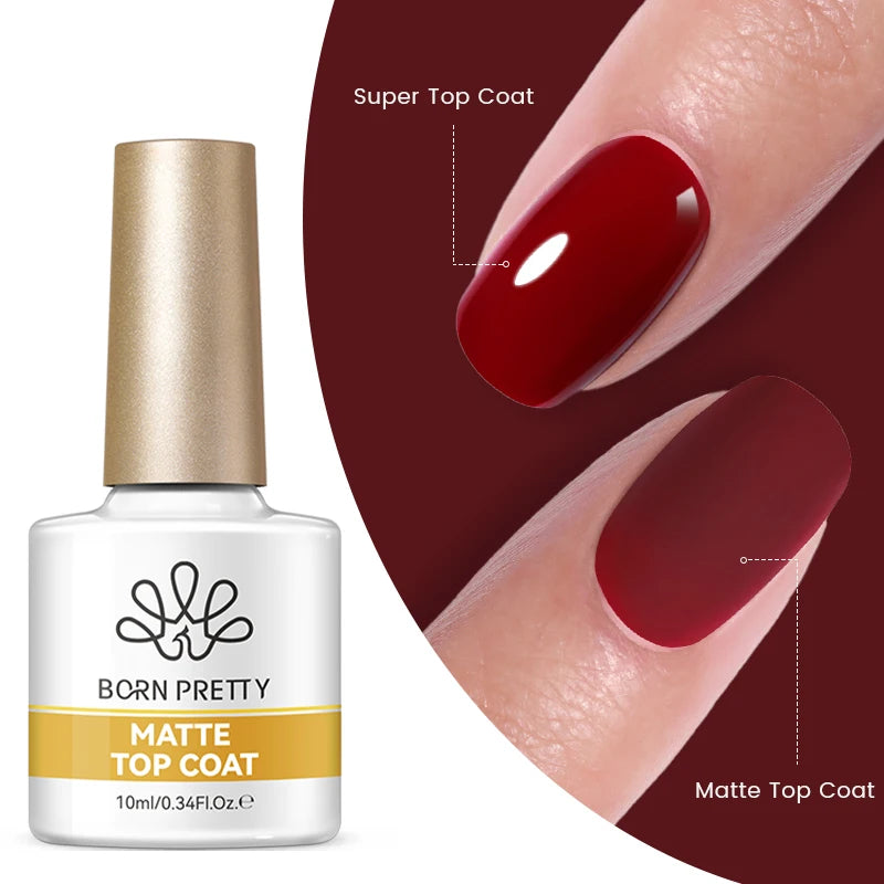 BORN PRETTY 10ml Base Gel Top Coat Rubber Gel Reinforcement Gel for Nails Tools Soak Off UV LED Nail Varnish Function Gel
