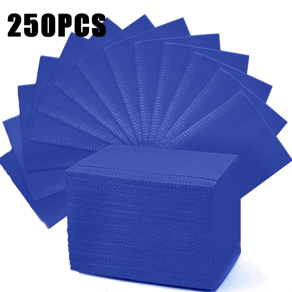 250/125/10pcs Tattoo Clean Pad Disposable Colorful Dental Bibs Tattoo Table Covers Cleaning Wipes Napkin Tattoo Accessories