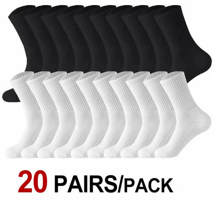 Unisex Antilukt Strumpor 10- eller 20-pack – Andningsbara, Svettabsorberande, Alla årstider