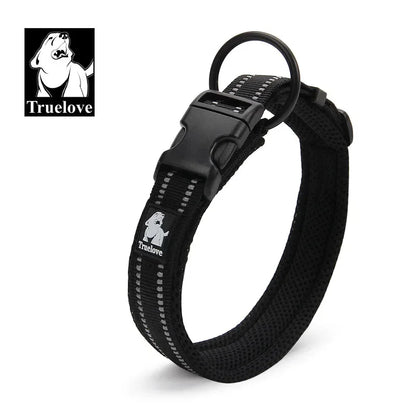 Truelove justerbart mesh-stoppat hundhalsband med 3M reflex