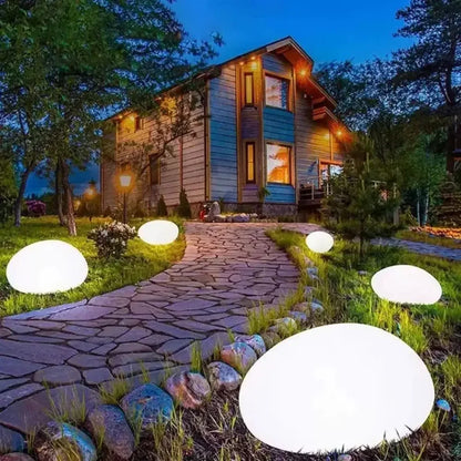 IWP Solcells Stenlampa Frostad – IP65 4 LED 6–8h Ljustid Automatisk Dag/Natt Trädgård Gräsmatta Vit Varmvit Färgad
