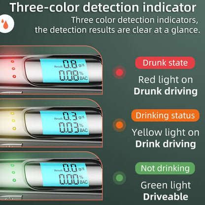 Digital alkoholmätare med LCD-display – snabbtest, modell C06/C07