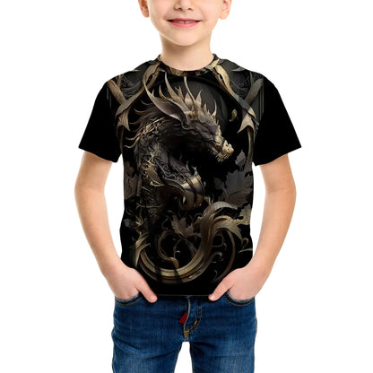 Casual Game Pattern Children's T-Shirt Boy Tops Baby Summer Short Sleeve Clothes Kids 3-12 Years Tees Novelty Children T-Shirt