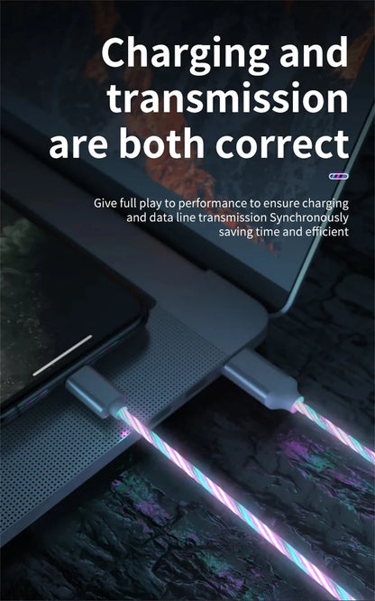 USB 3-i-1-kabel med LED-belysning