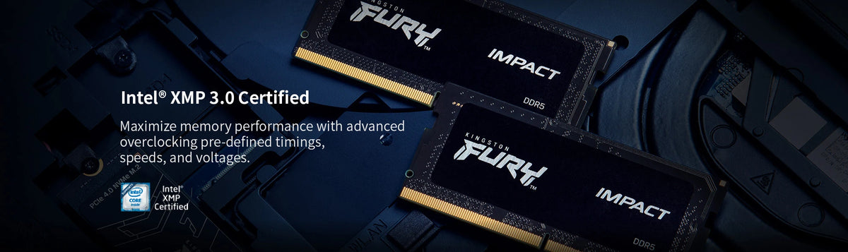 Kingston FURY Impact DDR5 Memory Laptop RAM 8GB 16GB 32GB Non-ECC SODIMM Memoria 4800MHz 5200MHz 5600MHz Computer Notebook RAM