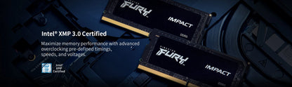 Kingston FURY Impact DDR5 Memory Laptop RAM 8GB 16GB 32GB Non-ECC SODIMM Memoria 4800MHz 5200MHz 5600MHz Computer Notebook RAM