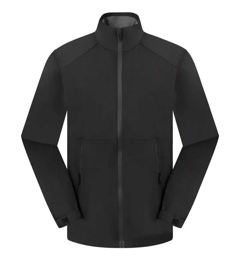 Outdoor Camping Waterproof And Windproof Stand Collar Jacket Custom Printed Embroidery Company Logo Outdoor Fishing Jacket 4xl