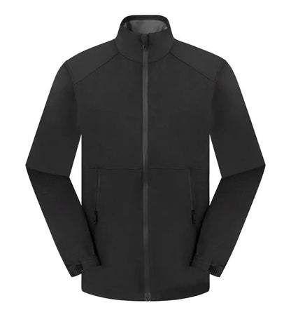 Outdoor Camping Waterproof And Windproof Stand Collar Jacket Custom Printed Embroidery Company Logo Outdoor Fishing Jacket 4xl