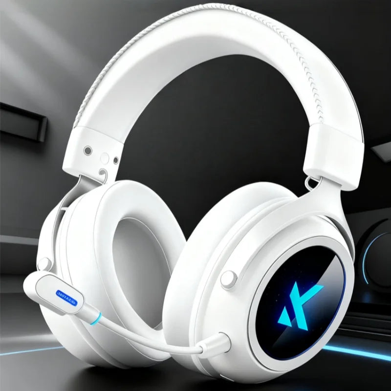 MCHOSE X9 Wireless Headworn Game 7.1 Headset Bluetooth 2.4G Three Mode 53mm Aluminum Foil Polymer Diaphragm ESports Gift Headset