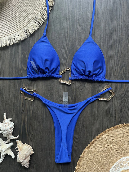 Sexy Halter Micro Bikini 2026 Women Swimsuit Solid Swimwear Thong Bikinis Set Brazilian Beach Wear Bathing Suit Biquini Female