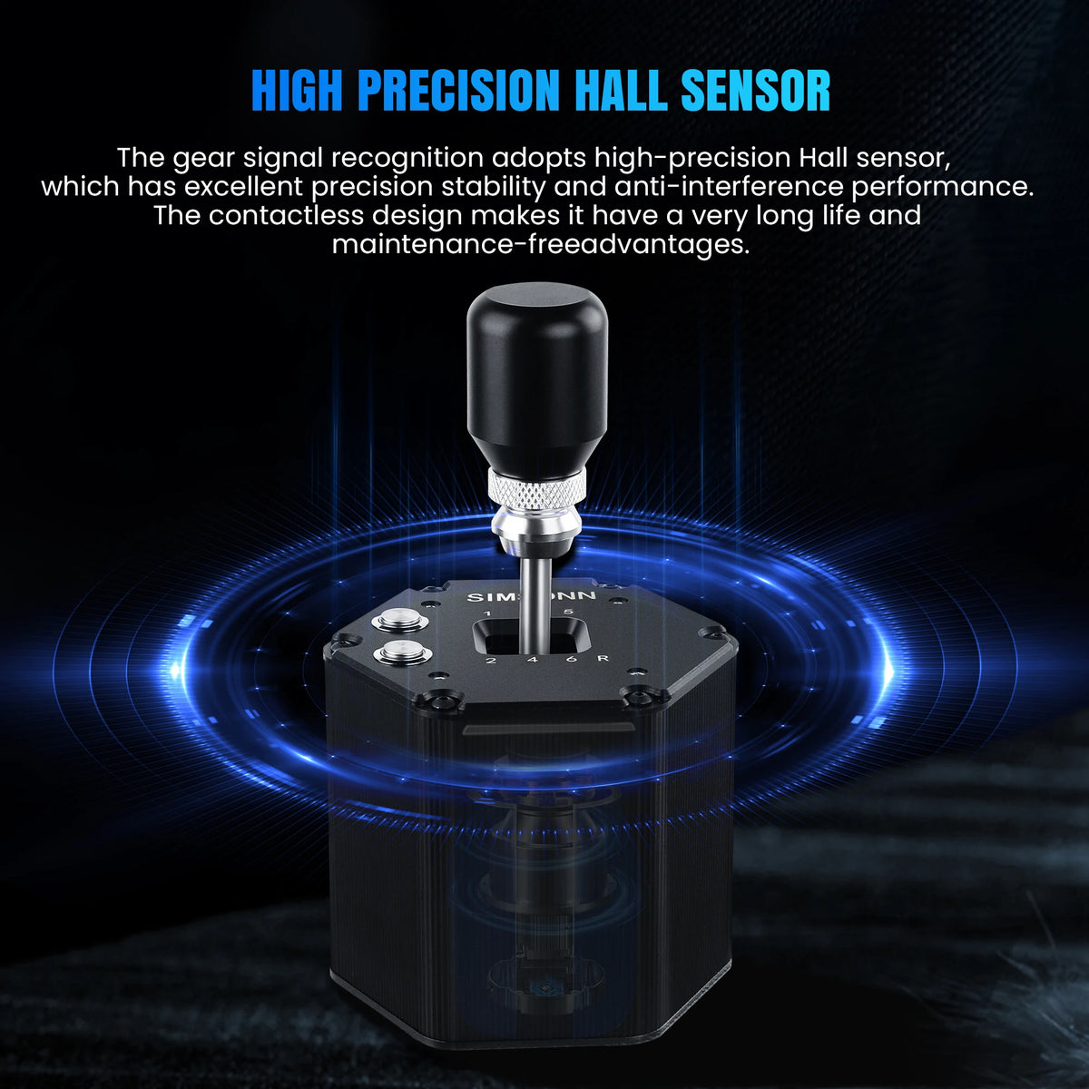 SIMSONN Sim Racing Gear Shifter 7+R / 6+R H Gear for Driving Simulator Games Manual Gear USB for PC Logitech G25 G27 G29 G920