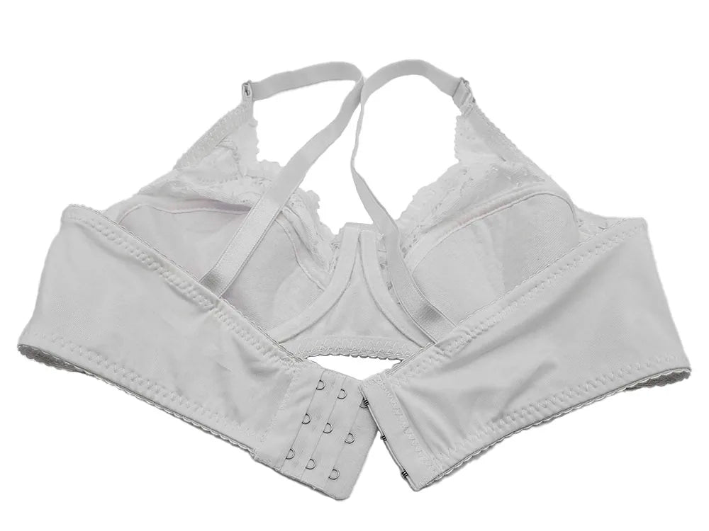 Sexy Lace Women Bra Top Full Cup Minimizer Floral Large Chest Big Bust Bh Thin Padded Cotton Bralette Underwire Push Up Bras C27