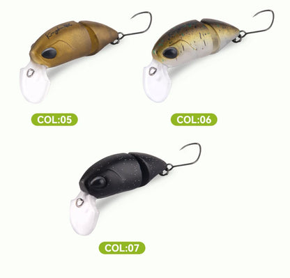 Kingdom Micro Expert Fishing Lure 2.3g 37mm Jointed Floating Minnow Artificial Hard Bait Swimbait Topwater Crankbait Trout Lure