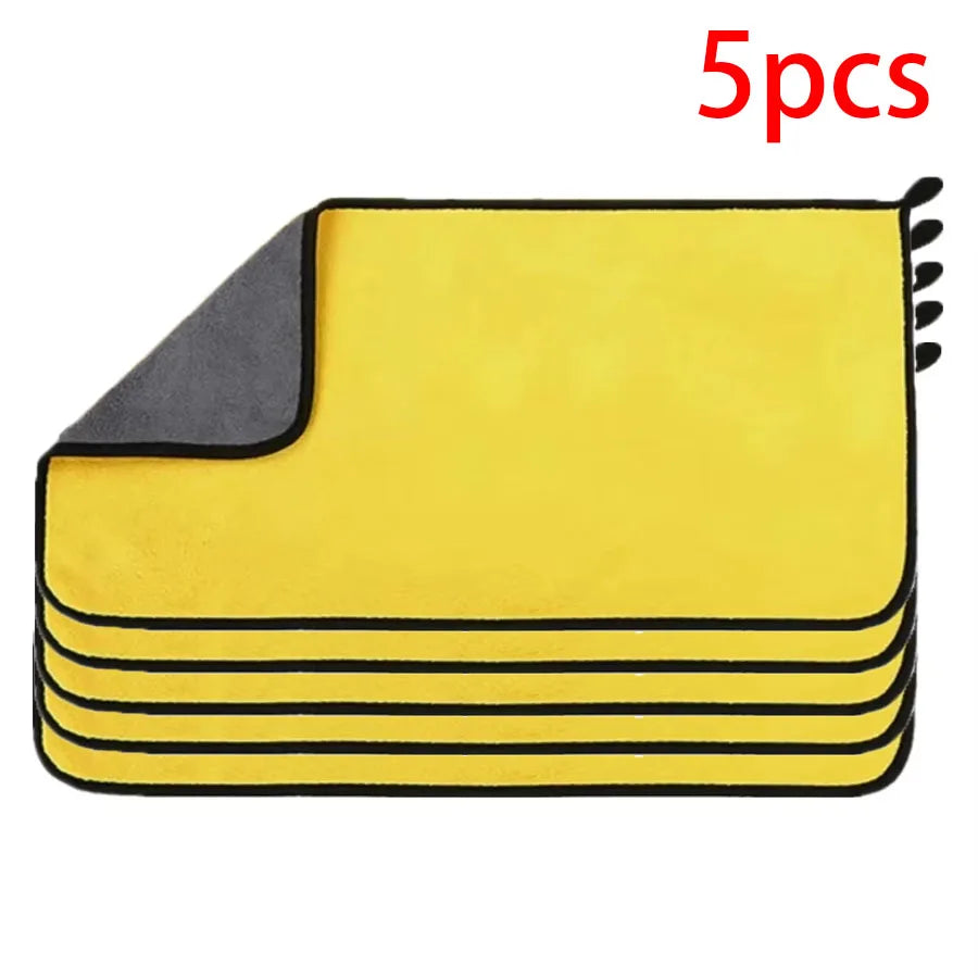 3/5/10Pcs Car Wash Microfiber Towel 30*30CM / 30*60cm Car Cleaning Drying Cloth  Care Cloth Car Wash Towel  Kitchen Towel