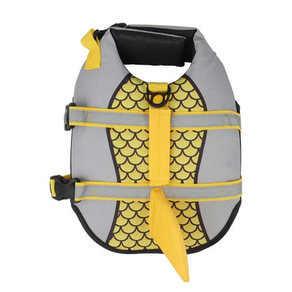 Shark Dog Life Jacket Enhanced Buoyancy Small Dogs Swimming Clothes Safety Vest with Handle for Medium Large Dog Surfing Costume