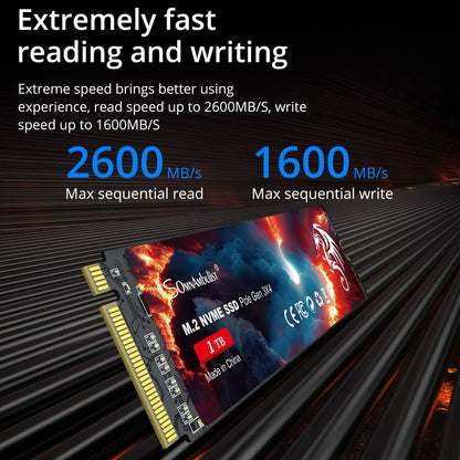 SomnAmbulist SSD M2 NVME 128GB 256GB 512GB 1TB SSD M.2 2280 PCIe 3.0 Internal Solid State Drive For Laptop Desktop Game Console