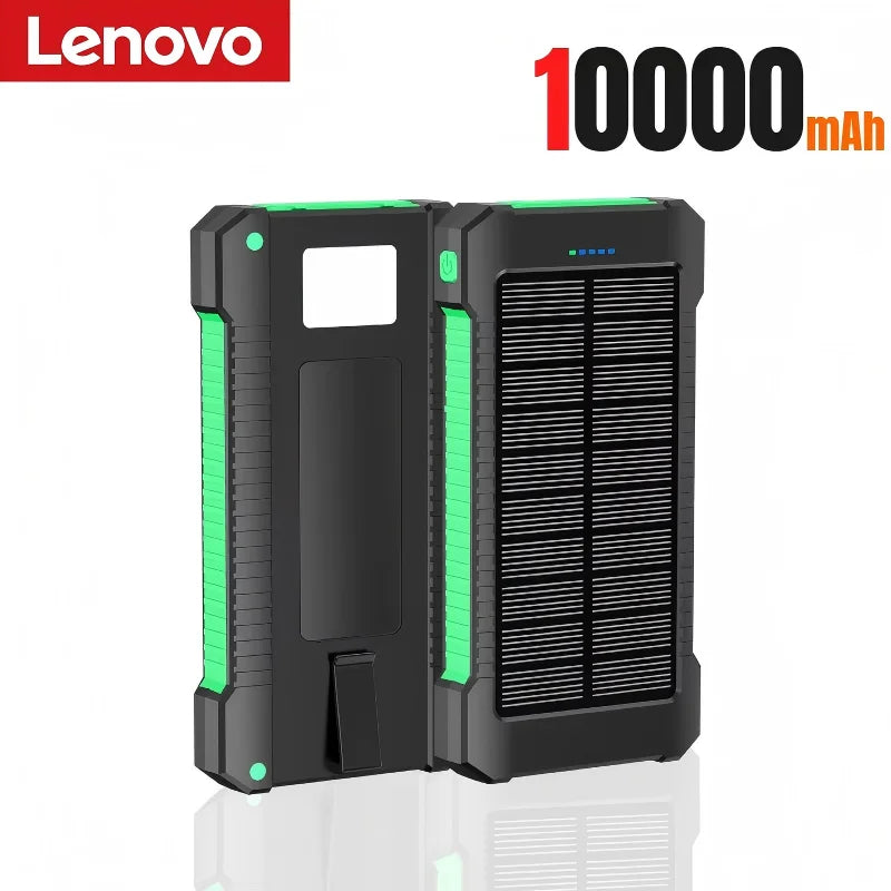 Lenovo 200000mah Solar Power Bank Portable Large Capacity Super Fast Charging Outdoor External Battery For iPhone Samsung Huawei