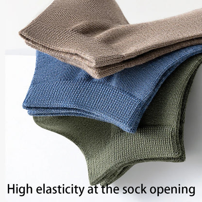 Men Combed Cotton Socks Short Breathable Odor proof and antibacterial Business Spring Summer for Male socks High Quality 5Pairs
