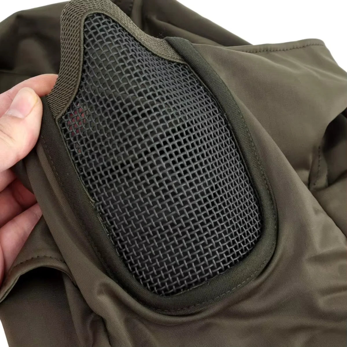 Taktisk balaclava halvmask med andningsbart nät